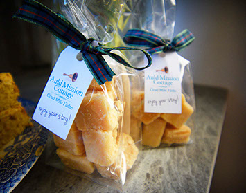 Home baking on arrival at Auld Mission Cottage Accommodation in Waternish