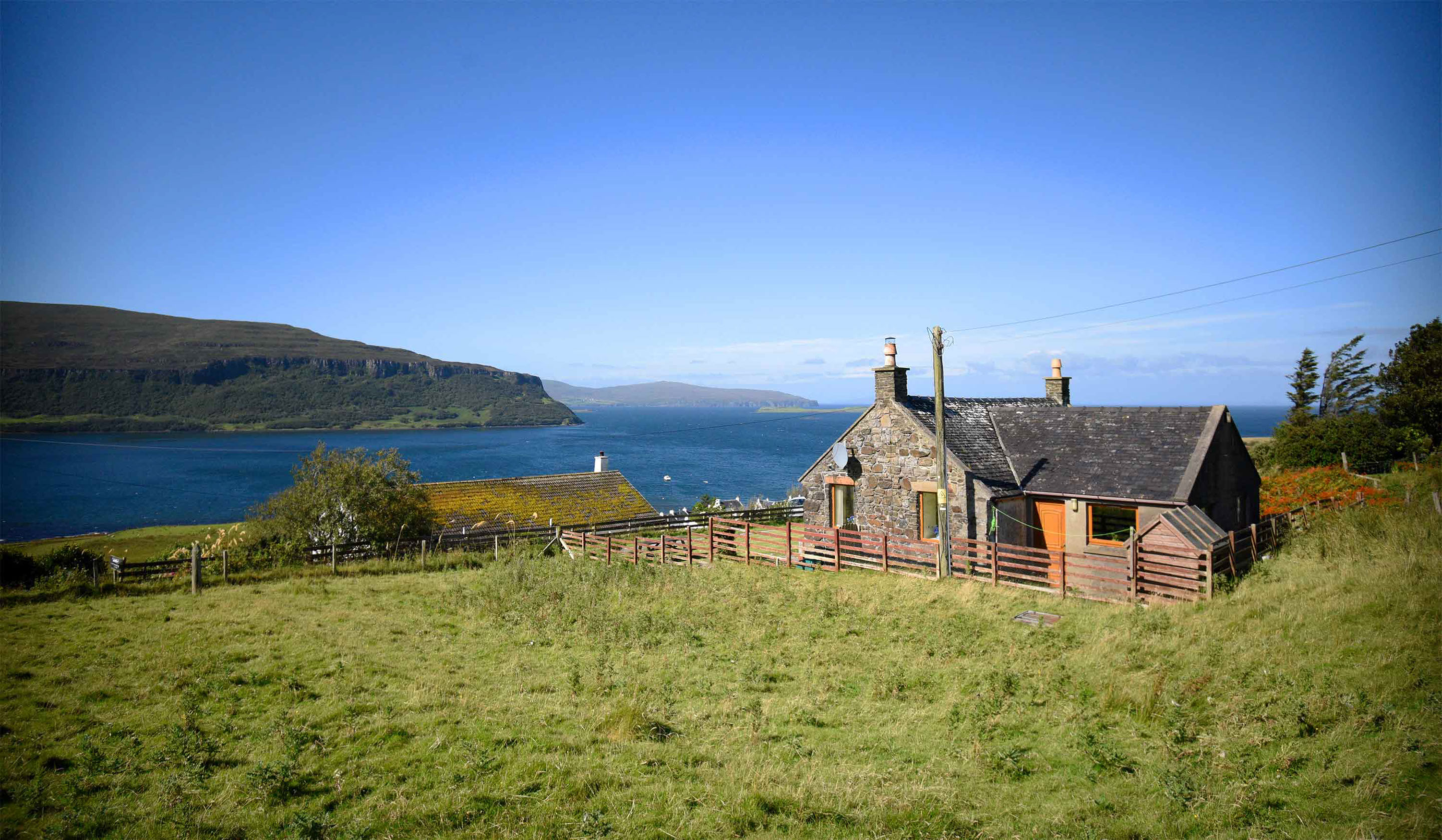 Enjoy stunning sea views at Auld Mission Cottage Self Catering Accommodation in Waternish