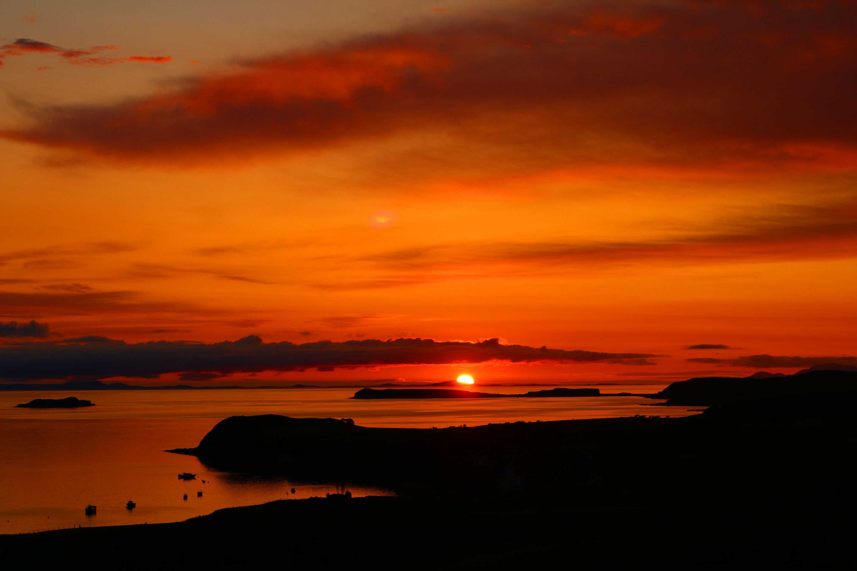 Enjoy Waternish sunsets at Auld Mission Cottage Self Catering Accommodation